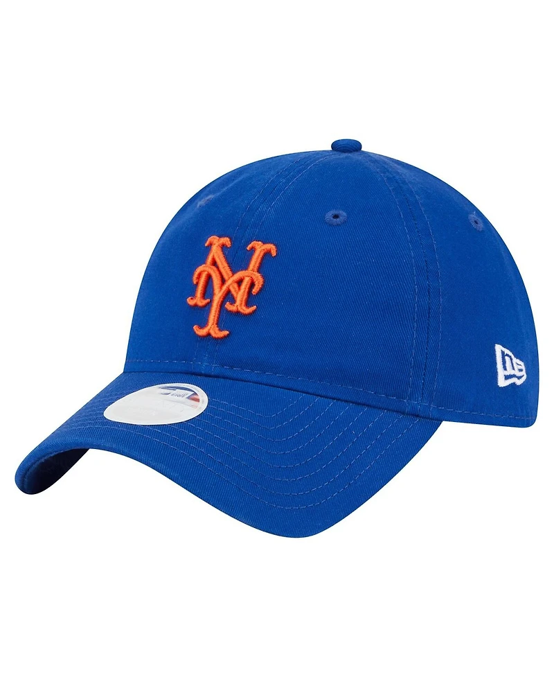 New Era Women's Royal New York Mets Ornament 9TWENTY Adjustable Hat