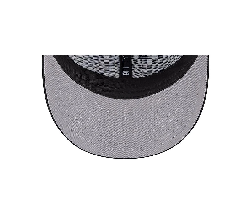 New Era Men's Gray/Black Chicago Blackhawks Wool Pin Low Profile 9FIFTY Snapback Hat