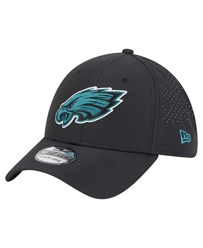New Era Men's Black Philadelphia Eagles Night 39THIRTY Flex Hat