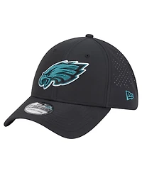 New Era Men's Black Philadelphia Eagles Night 39THIRTY Flex Hat