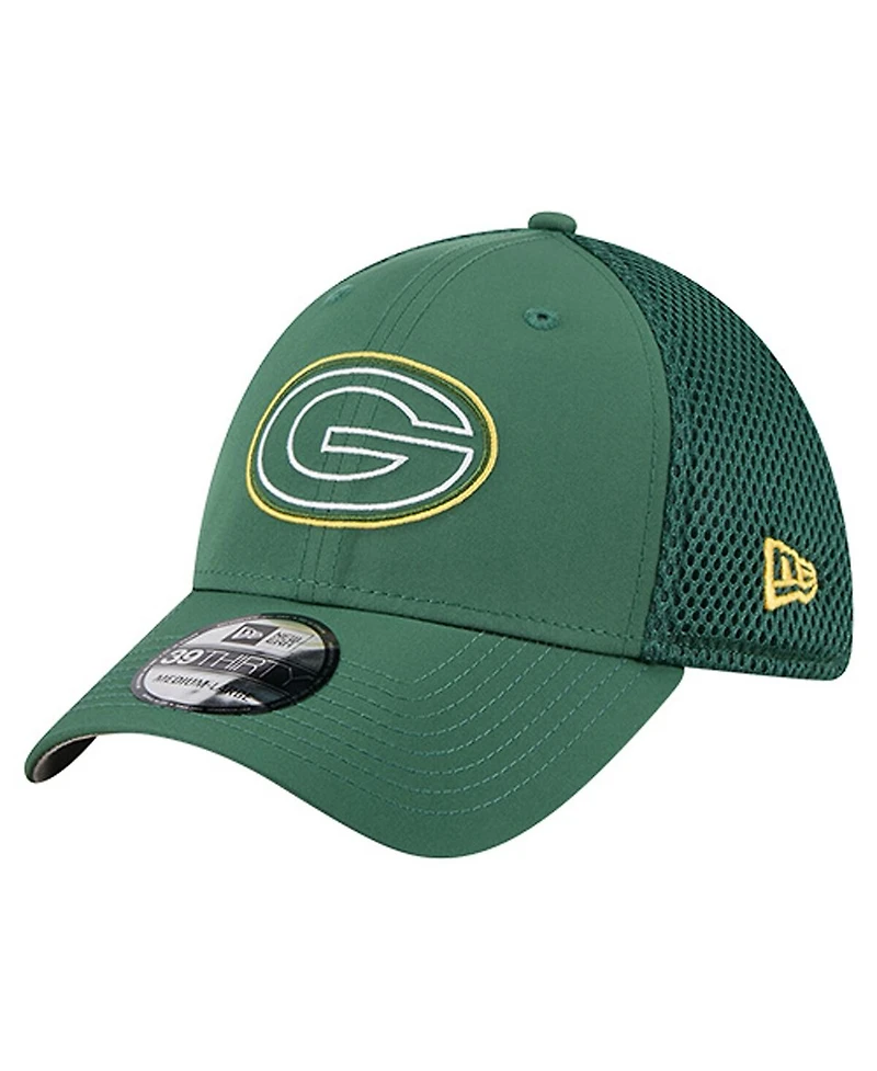 New Era Men's Green Bay Packers Outline 39THIRTY Flex Hat