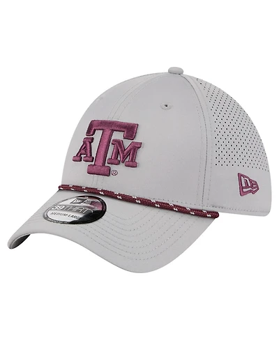 New Era Men's Gray Texas A M Aggies Rope 39THIRTY Flex Hat