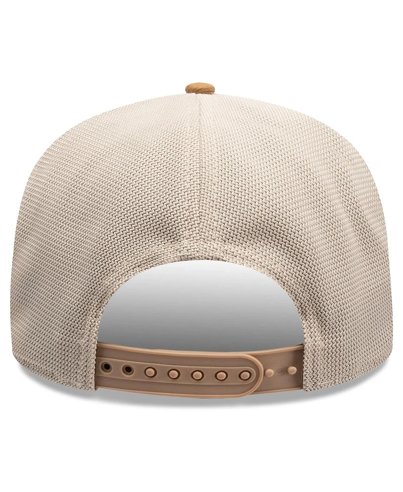 New Era Men's Stone/White Detroit Tigers 9SEVENTY Trucker Adjustable Hat