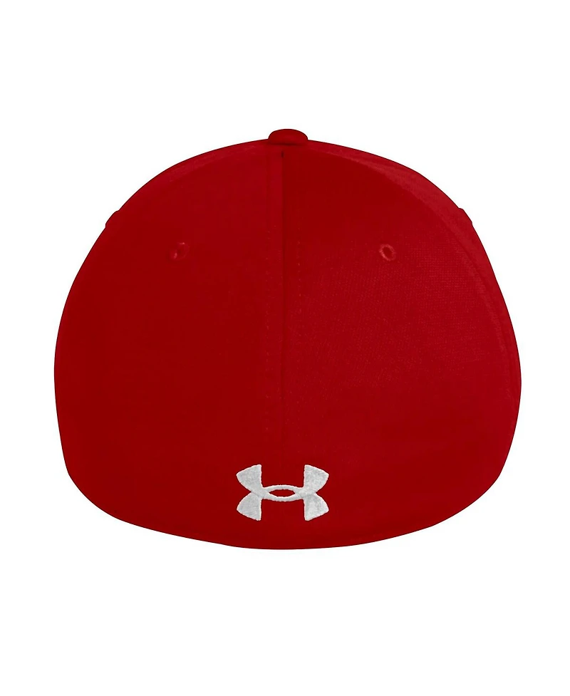 Under Armour Men's Wisconsin Badgers Sideline Blitzing Accent Flex Hat