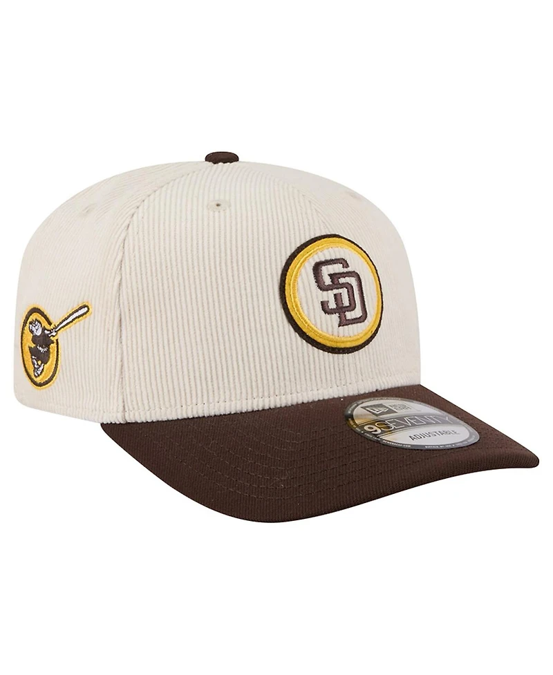 New Era Men's Cream/Brown San Diego Padres Loyal 9SEVENTY Adjustable Hat