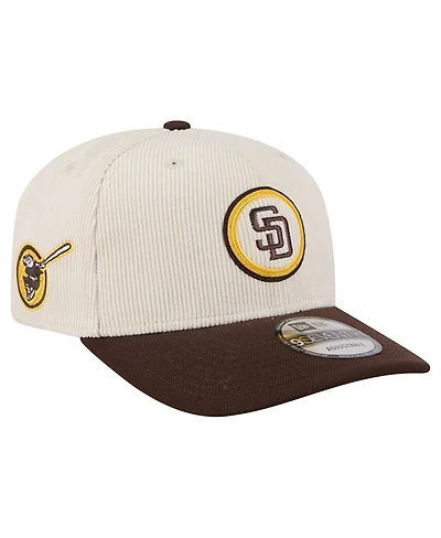 New Era Men's Cream/Brown San Diego Padres Loyal 9SEVENTY Adjustable Hat