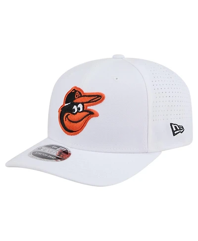New Era Men's White Baltimore Orioles Coolera 9SEVENTY Adjustable Hat