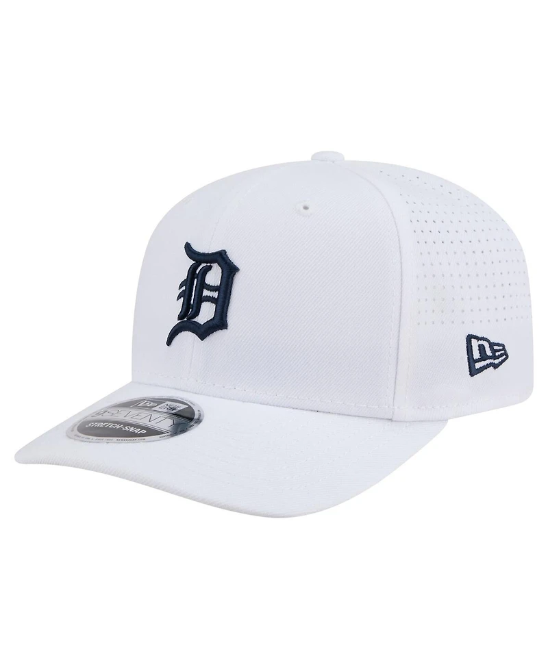 New Era Men's White Detroit Tigers Coolera 9SEVENTY Adjustable Hat