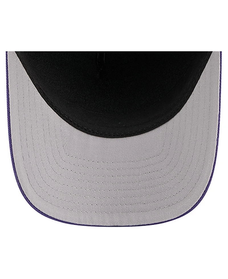 New Era Men's Black Baltimore Ravens Arch 9FORTY A-Frame Adjustable Hat