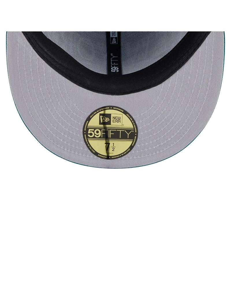 New Era Men's Green York Jets Oversized 59FIFTY Fitted Hat
