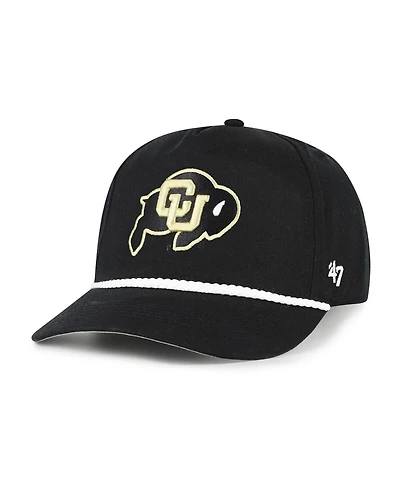'47 Brand Men's Black Colorado Buffaloes Rope Hitch Adjustable Hat