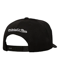 Mitchell & Ness Men's Black San Antonio Spurs Busted Logo Wordmark Wrap-Around Pro Pinch Adjustable Hat