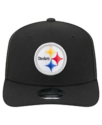 New Era Men's Black Pittsburgh Steelers 9SEVENTY Stretch snap Hat