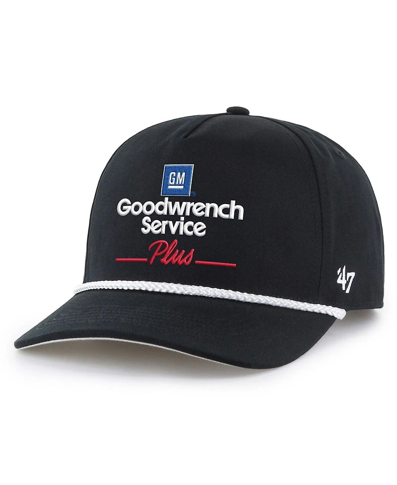 '47 Brand Men's Black Richard Childress Racing Goodwrench Service Plus Hitch Rope Adjustable Hat