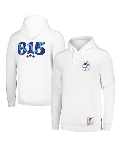 Mitchell & Ness Men's White Nashville Sc 2024 Jersey Hook 615 Pullover Hoodie