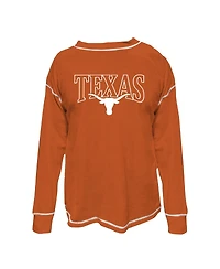Fanatics Women's Burnt Orange Texas Longhorns Plus Contrast Stitch Sweatshirt