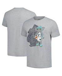 Stadium Essentials Men's and Women's Heather Gray New York Liberty Ellie Mascot Borough T-Shirt