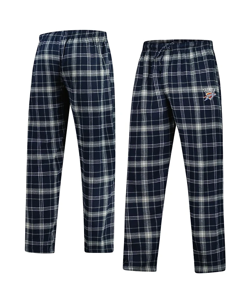 Concepts Sport Men's Navy/Gray Oklahoma City Thunder Ultimate Plaid Flannel Pants