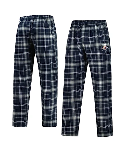 Concepts Sport Men's Navy/Gray Oklahoma City Thunder Ultimate Plaid Flannel Pants