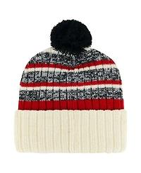 '47 Brand Men's Natural Atlanta Falcons Tavern Cuffed with Pom Knit Hat