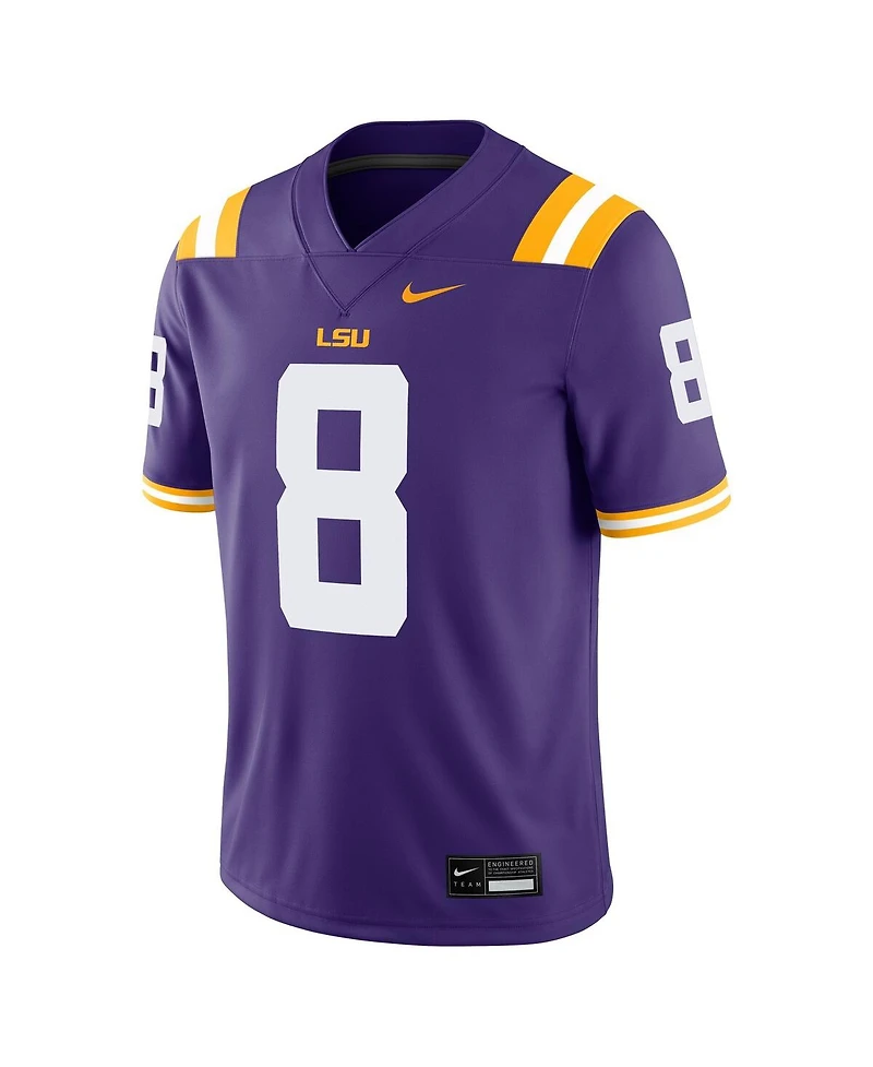 Nike Men's Malik Nabers Purple Lsu Tigers Player Game Jersey
