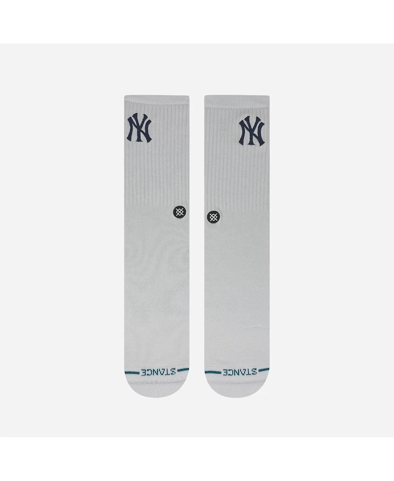 Stance Men's and Women's New York Yankees White Crested Knit Crew Socks