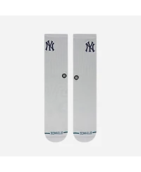 Stance Men's and Women's New York Yankees White Crested Knit Crew Socks