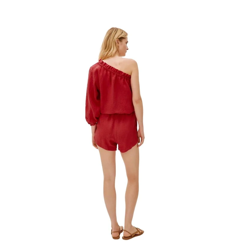 Labeca London Women's Capri Linen Shorts