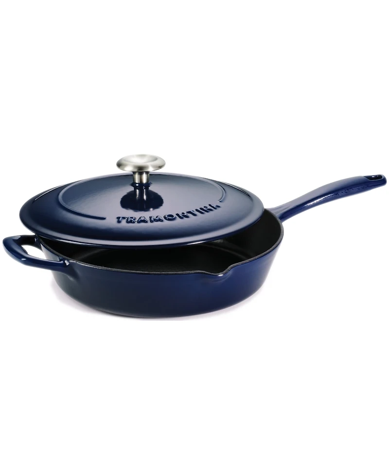 Tramontina Bestow 10-Inch Cast Iron Enameled Skillet with Lid