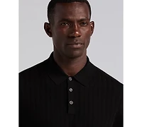 Perry Ellis Men's Long Sleeve Polo Shirt