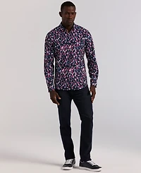 Perry Ellis Men's Long Sleeve Slim Fit Shirt