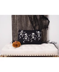 16" x 24" Skeleton Halloween Throw Pillow