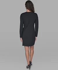 Karl Lagerfeld Paris Women's Collared Jacket Dress