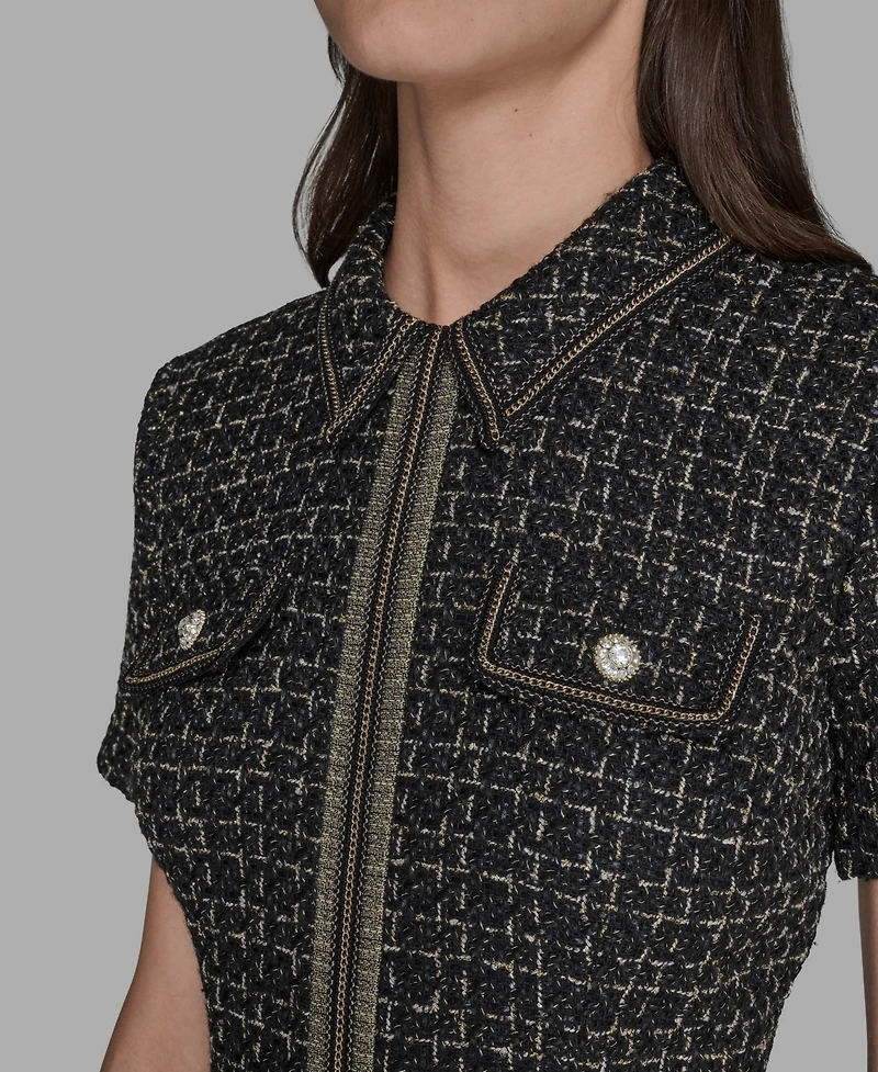 Karl Lagerfeld Paris Women's Collared Dress