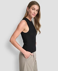 Dkny Women's Sleeveless Crewneck Sweater