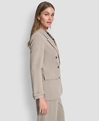 Dkny Women's Double Breasted Long Sleeves Jacket