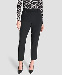 Dkny Women's Essex Ankle Leg Mid Rise Pants