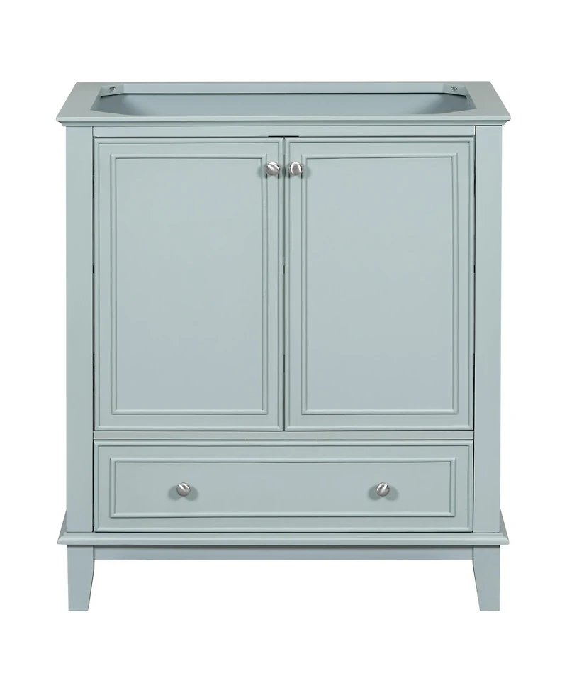 Casainc 30" Bathroom Vanity, Cabinet Base Only, Multi-Functional Cabinet with Doors and Drawer, Solid Frame and Mdf Board