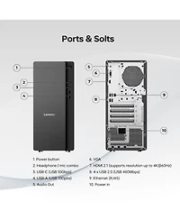 Lenovo IdeaCentre Business Tower Desktop Intel Core Ultra 7 265 16GB Ram Intel Graphics 1TB Ssd Storage Windows 11 Home - Grey