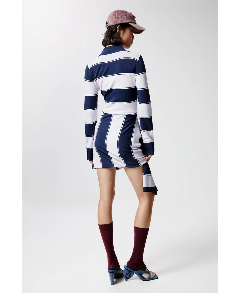 Desigual Women's Striped polo dress