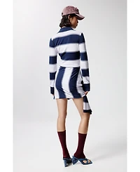 Desigual Women's Striped polo dress