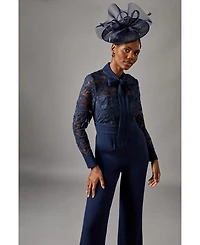 Coast Women's Lace Tie Neck Jumpsuit