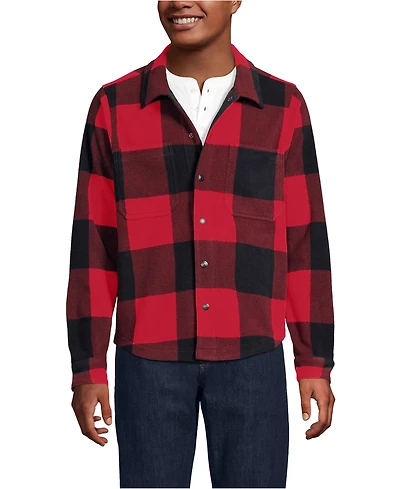 Lands' End Men's Anyweather Fleece Shirt Jacket