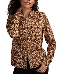 Lucky Brand Women's Printed Western Button Down Top