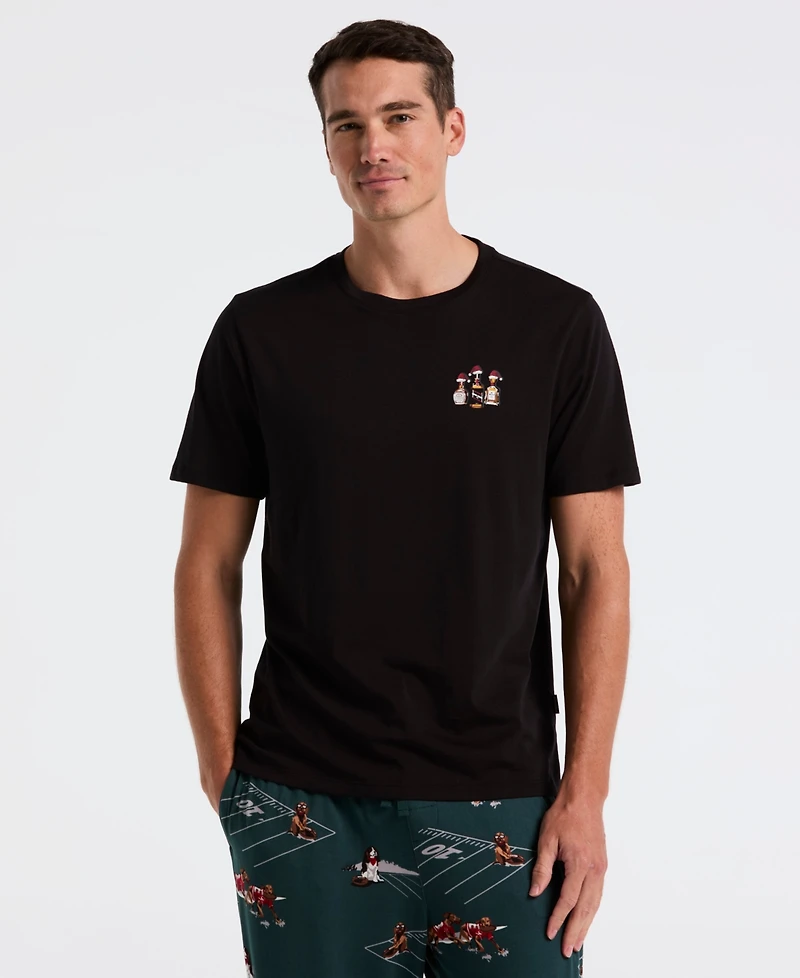 Perry Ellis Portfolio Men's Santa Crewneck T-Shirt