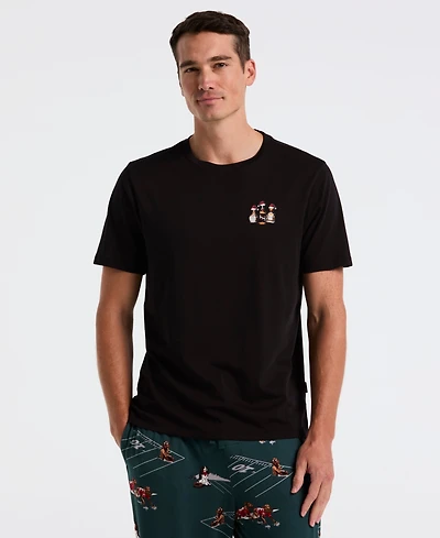 Perry Ellis Portfolio Men's Santa Crewneck T-Shirt