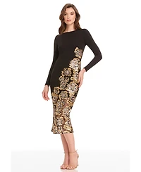 Dress the Population Women's Mara Bodycon Long Sleeve Dress