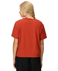 Marmot Women's Air Exchange Upf 50 Crew Short Sleeve Ribbed Collar T-Shirts