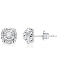 Macy's White Diamond Stud Earrings (1/4 ct. t.w.) in Sterling Silver