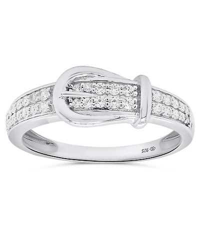 Macy's White Diamond Ring (1/4 ct. t.w.) Sterling Silver